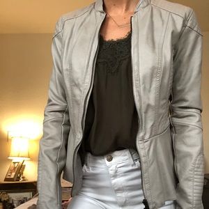 Gray moto jacket from target